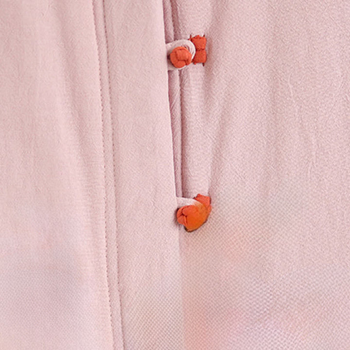 Buddha Stones Women's Winter Chinese Frog-Button Long Sleeve Cotton Thicken Jacket With Pockets - image 5