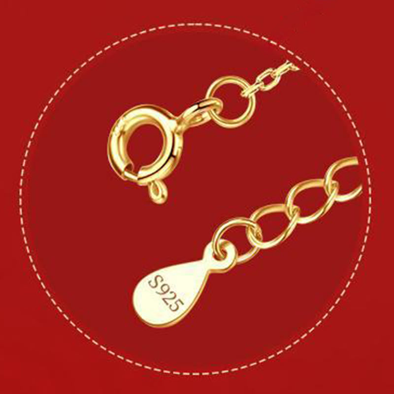 Buddha Stones Year Of The Horse 925 Sterling Silver Hetian Jade Zircon Abundance Pendant Necklace - image 8