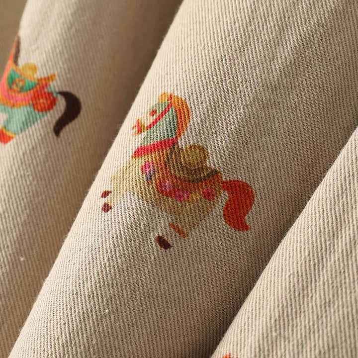 Buddha Stones Horse Fu Character Pattern Frog-Button Design Women's Cotton Long Sleeve Thickened Jacket - image 14