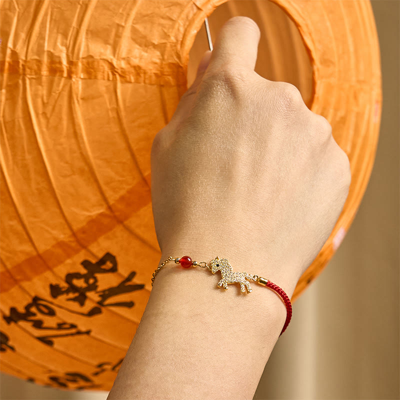 Buddha Stones "Hoping You Have a Joyful Year" Year of the Horse Bracelet Includes Gift Message Card - image 4