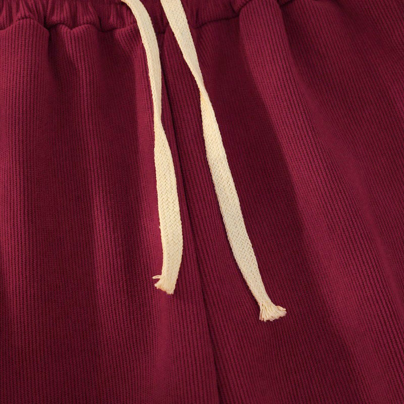 Buddha Stones Women's Patchwork Cotton Corduroy Fleece-Lined Wide Leg Pants With Pockets - image 37