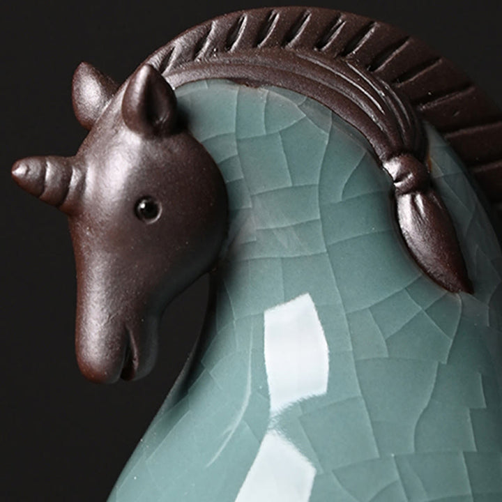 Buddha Stones Year Of The Horse Ceramics Freedom Desktop Home Decoration - image 9