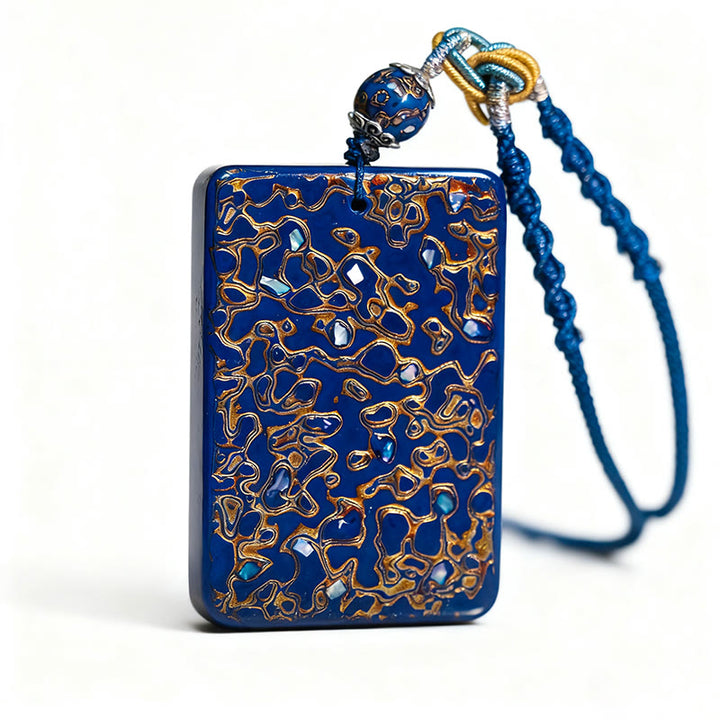 Buddha Stones Handcrafted Lacquer Craft Sandalwood Protection Pendant Necklace - image 20