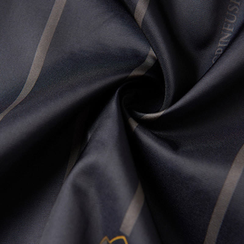 Buddha Stones Embroidery Pattern Stand Collar Long Sleeve Men's Tang Suit Jacket With Pockets - image 12