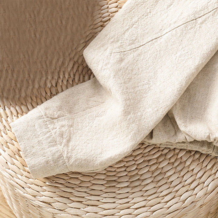 Buddha Stones Women's Cotton Zipper Design Double Layer Long Sleeve Jacket With Pockets - image 16