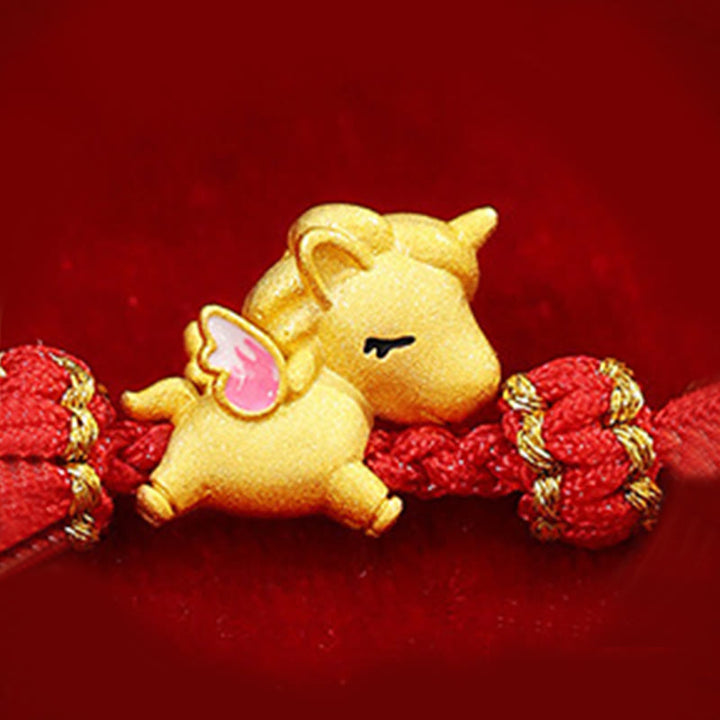 Buddha Stones 925 Sterling Silver Year Of The Horse Lucky Fortune Red String Strength Bracelet - image 9