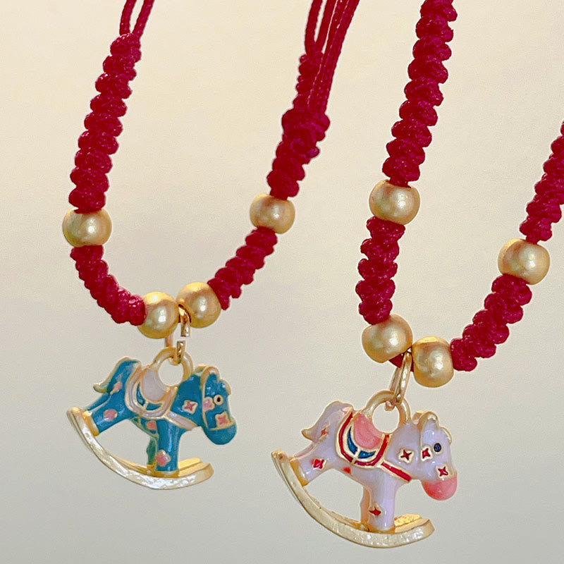 Buddha Stones Chinese Zodiac Year Of The Horse Red String Copper Luck Bracelet - image 7