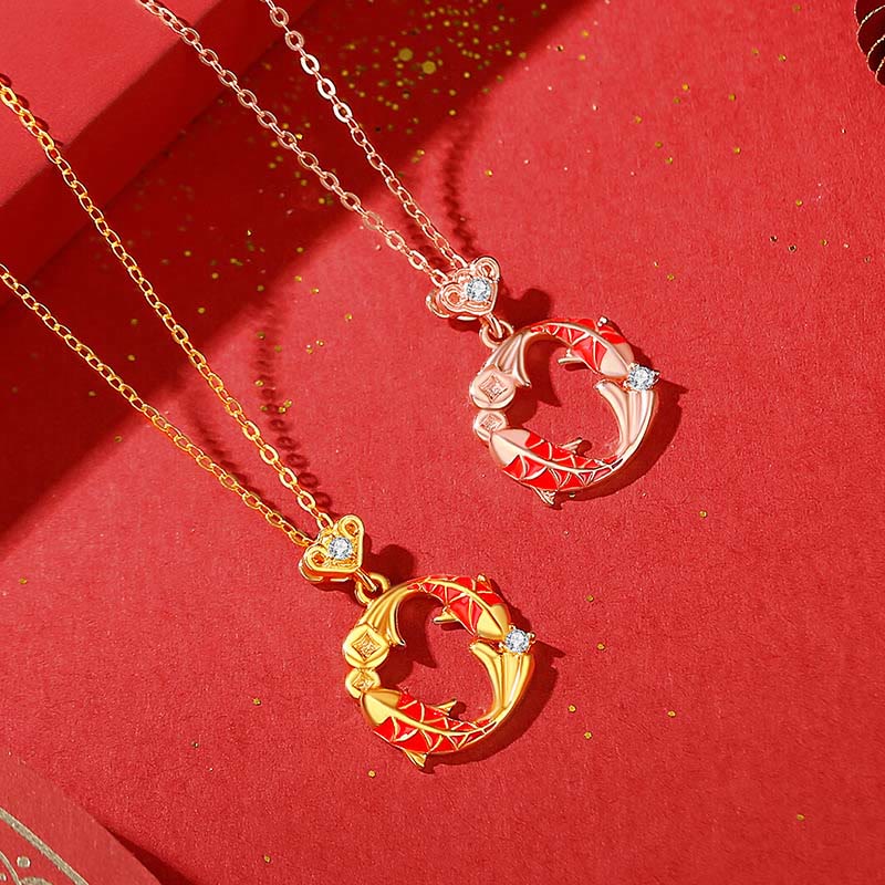 Buddha Stones 925 Sterling Silver Plated 18k Gold Koi Fish Cinnabar Red String Connection Bracelet - image 13