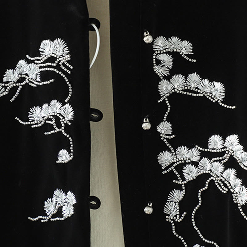 Buddha Stones White Flower Embroidery Pattern Women's Sleeveless Vest Waistcoat - image 7