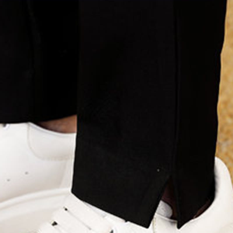 Buddha Stones 2Pcs Tang Suit Bamboo Frog-Button Men's Long Sleeve Shirt Pants Clothing Set - image 9