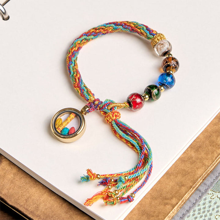 Buddha Stones Thangka Chinese Zodiac Natal Buddha Cinnabar Blessing String Bracelet - image 15