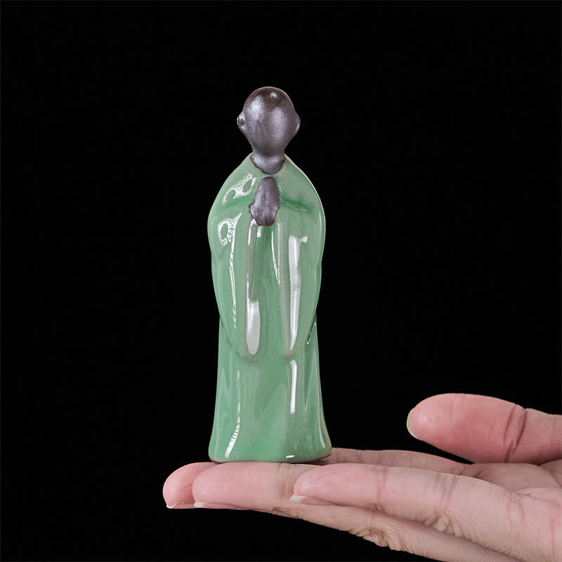 Buddha Stones Meditation Monk Ceramic Statue Serenity Home Decoration - image 38