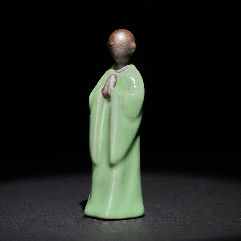 Buddha Stones Meditation Monk Ceramic Statue Serenity Home Decoration - image 34