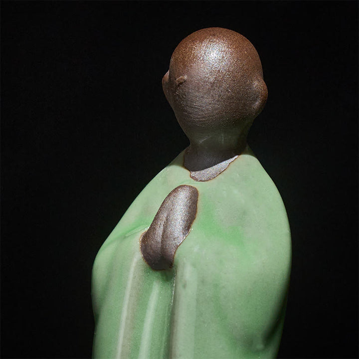 Buddha Stones Meditation Monk Ceramic Statue Serenity Home Decoration - image 40