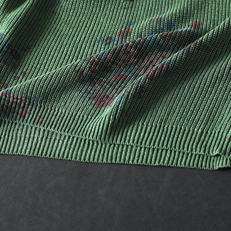 Buddha Stones Women's Knitted Floral Cotton Long Sleeve Hooded Sweater - image 19