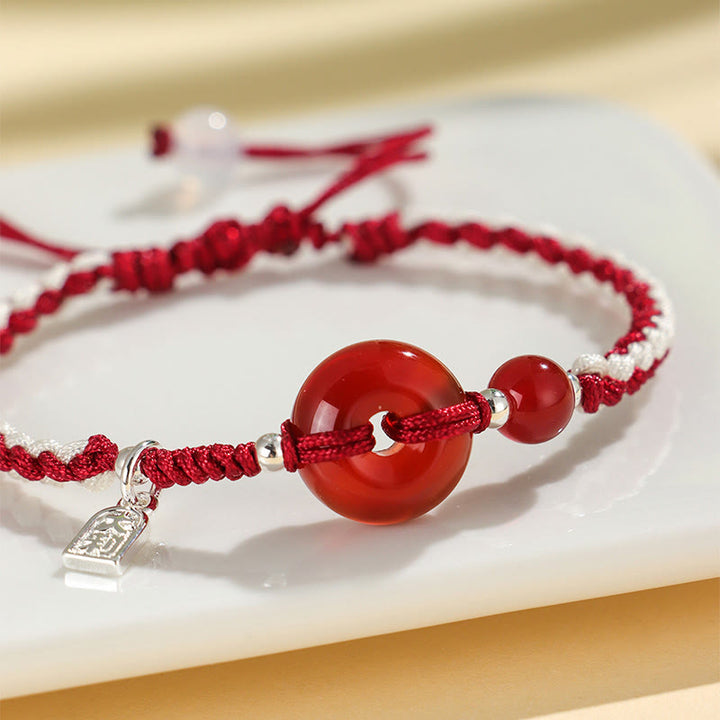 Buddha Stones Green Aventurine Agate Peace Buckle Luck Bracelet - image 9