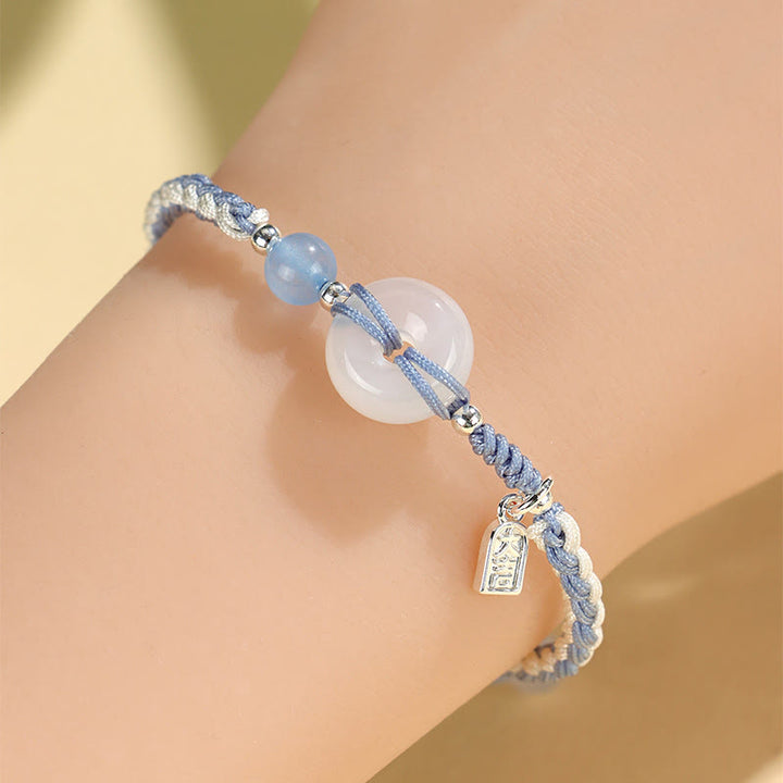 Buddha Stones Green Aventurine Agate Peace Buckle Luck Bracelet - image 16