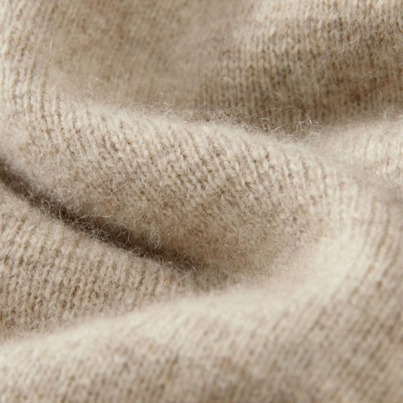 Buddha Stones Winter Solid Color Chinese Frog-Button Men's Wool Long Sleeve Sweater - image 12