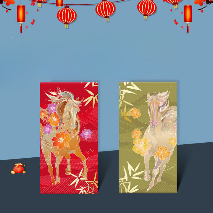 Buddha Stones 6pcs Multi-Color Chinese Red Envelope Get Rich Year Of The Horse 2026 New Year - image 19