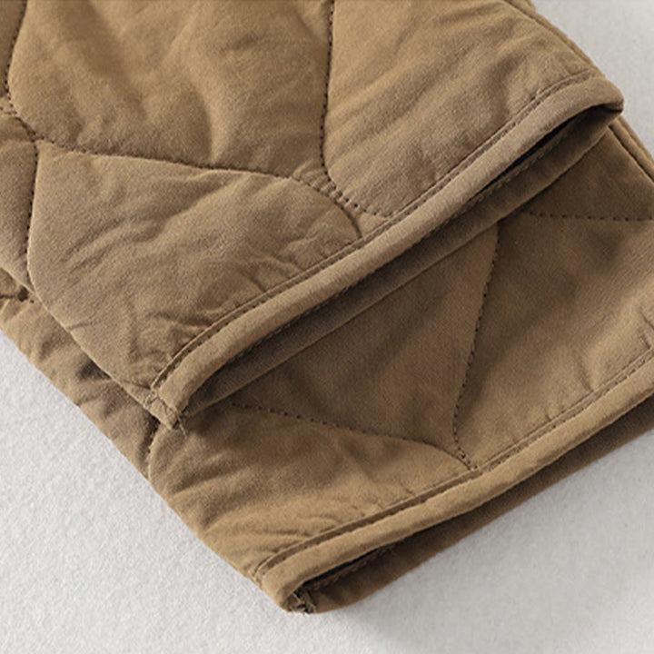 Buddha Stones Plain Buttons V-Neck Long Sleeve Women's Cotton Coat With Pockets - image 4