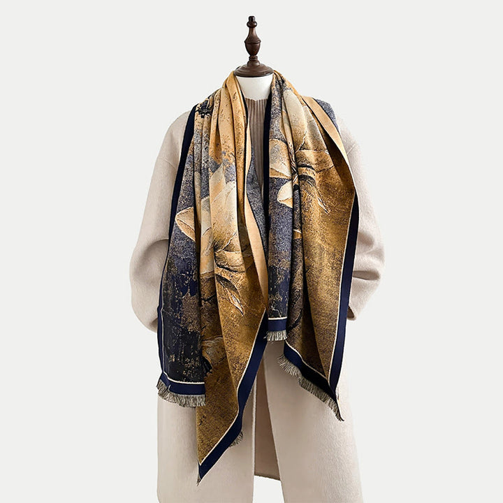 Buddha Stones Winter Magnolia Butterfly Pattern Soft Scarf Shawl - image 7