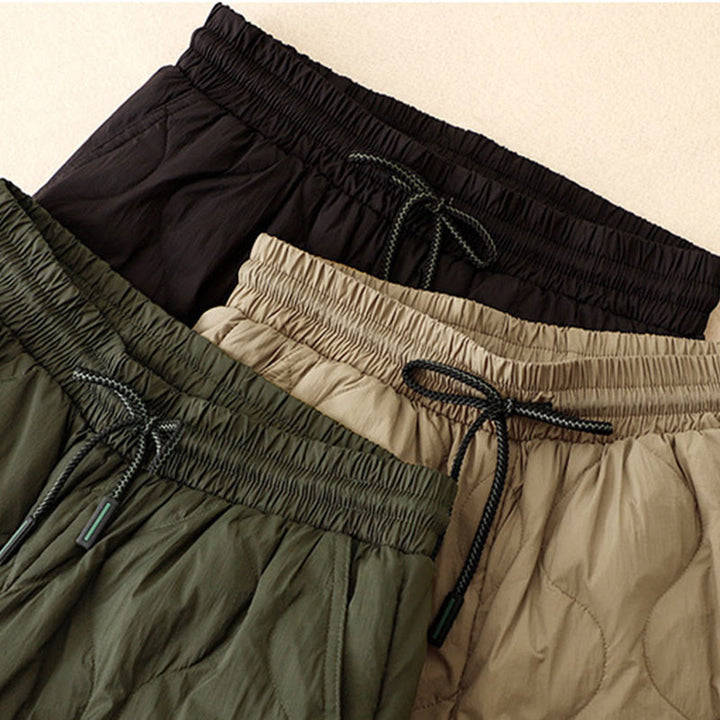 Buddha Stones Winter Curved Lines Warm Women's Ankle-length Pants With Pockets - image 18