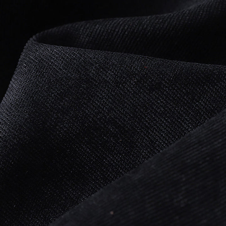 Buddha Stones Winter High Neck Warm Cotton Women's Long Sleeve Midi Dress With Pockets - image 25