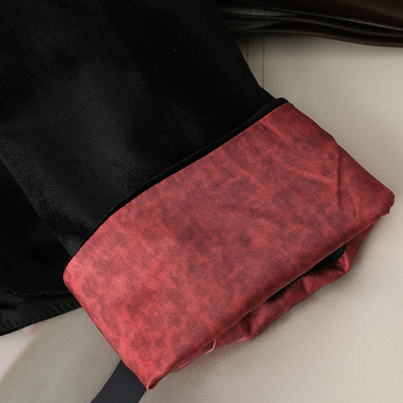 Buddha Stones Hanging Flower Design Women's Long Sleeve Thickened Jacket  - image 3