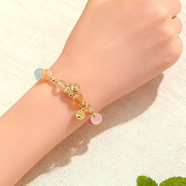 Buddha Stones Year Of The Horse Citrine Amethyst Various Crystals Protection Bracelet - image 10