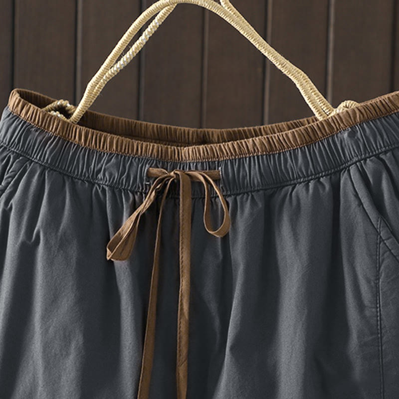 Buddha Stones Plain Cotton Women's Harem Thermal Pants With Pockets - image 15