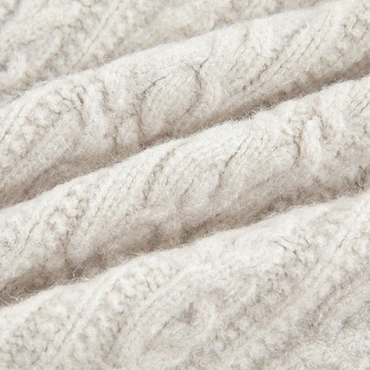 Buddha Stones Casual Winter Twisted Buttons Design Cotton Women's Long Sleeve Knitted Cardigan - image 44