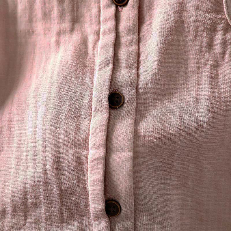 Buddha Stones Spring Fall Lace Collar Button Down Long Sleeve Women's Cotton Shirt - image 10