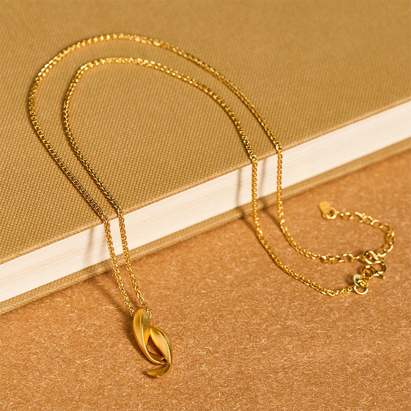 Buddha Stones Double Fish 24k Gold Plated Brass Chain Necklace Pendant - image 4