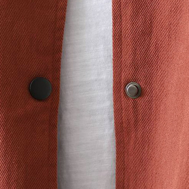 Buddha Stones Fall Button Down Women's Cotton Long Sleeve Outerwear Jacket With Pockets - image 3