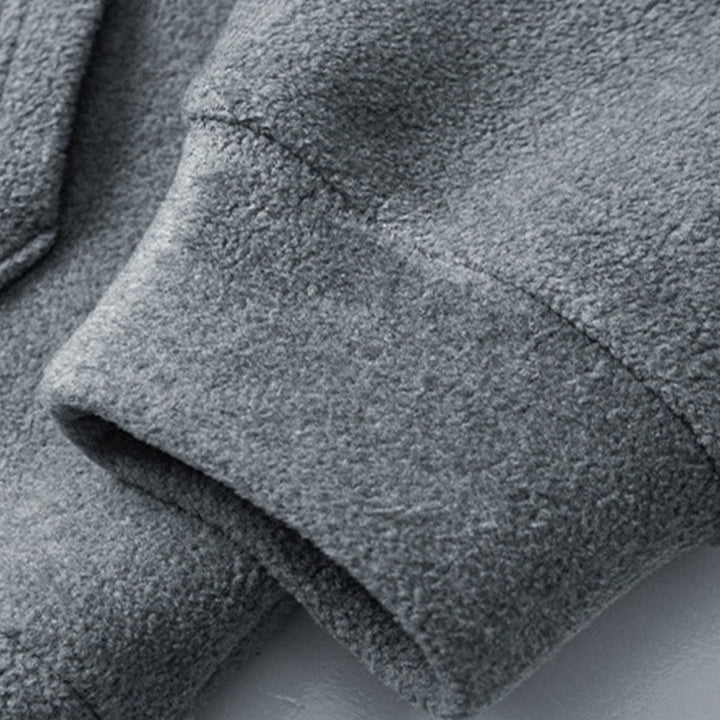 Buddha Stones Fall Winter Zipper Design Fleece Lined Long Sleeve Cotton Men's Hoodie - image 6