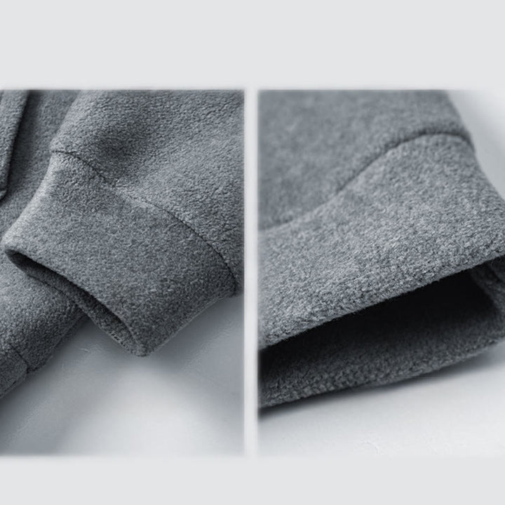 Buddha Stones Fall Winter Zipper Design Fleece Lined Long Sleeve Cotton Men's Hoodie - image 9