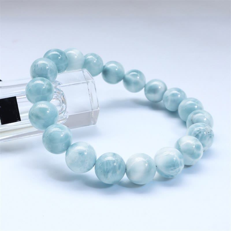 Buddha Stones Natural Larimar Wisdom Confidence Bracelet - image 2