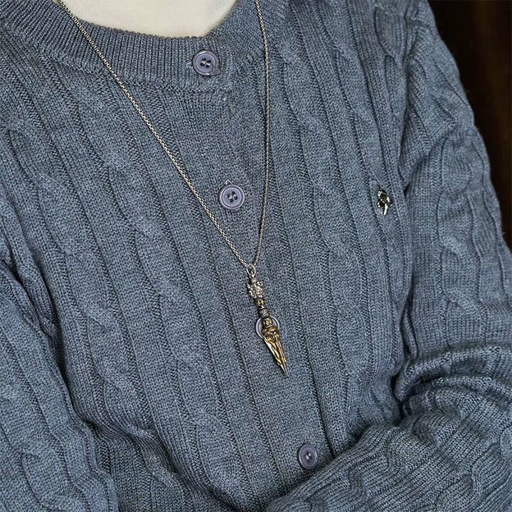 Buddha Stones Tibetan Vajra Vajrakila Copper Healing Spiritual Power Necklace Pendant - image 5