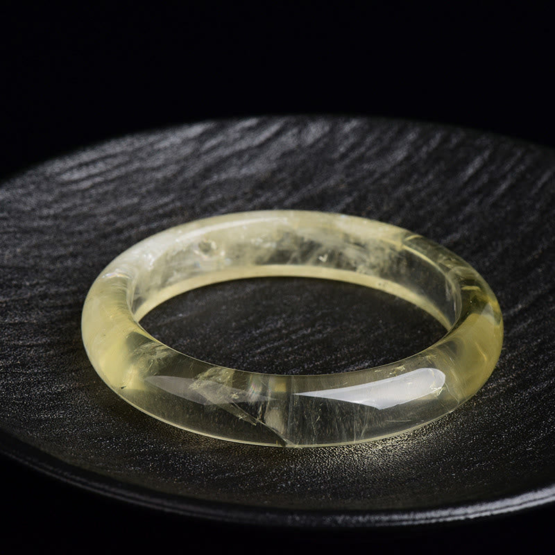 Buddha Stones Natural Citrine Quartz Prosperity Cuff Bangle Bracelet - image 1