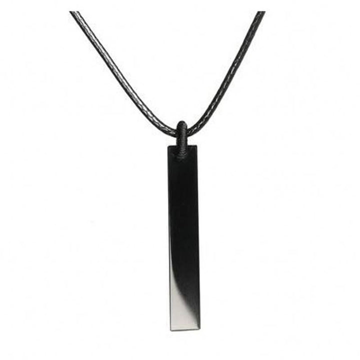 Buddha Stones Black Obsidian Blue Sandstone Transformation Necklace Pendant - Black Obsidian - image 0