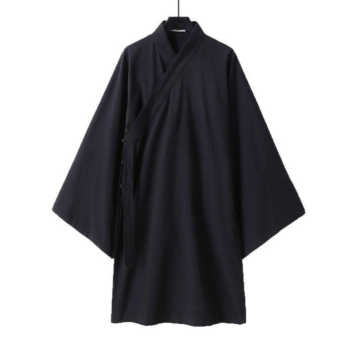 Buddha Stones Wudang Traditional Tai Chi Ceremony Long Wide Sleeve Men's Taoist Long Robe - image 1