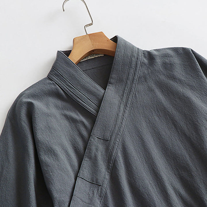 Buddha Stones Wudang Traditional Tai Chi Ceremony Long Wide Sleeve Men's Taoist Long Robe - image 5