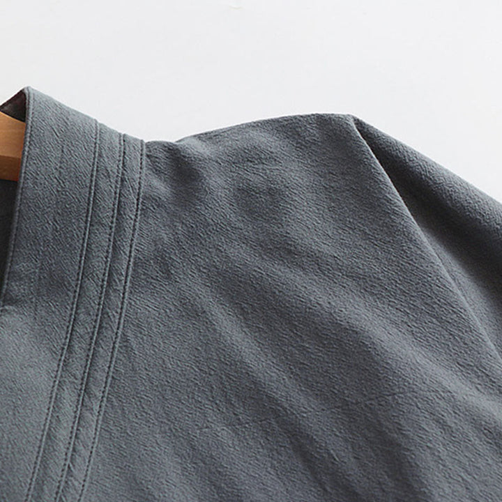 Buddha Stones Wudang Traditional Tai Chi Ceremony Long Wide Sleeve Men's Taoist Long Robe - image 6