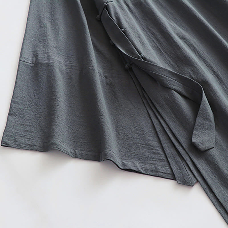 Buddha Stones Wudang Traditional Tai Chi Ceremony Long Wide Sleeve Men's Taoist Long Robe - image 9