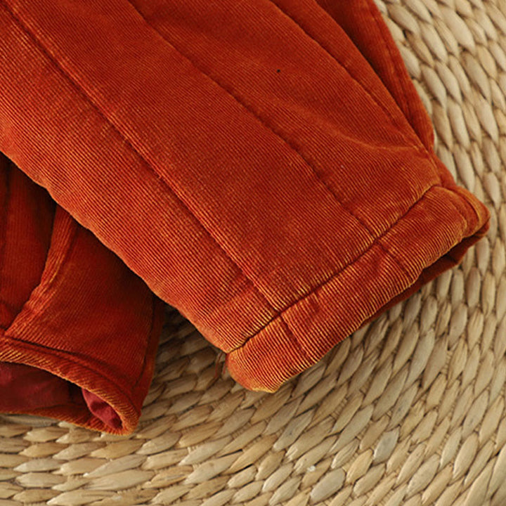 Buddha Stones Winter Frog-button Polyester Long Sleeve Corduroy Women's Jacket  - image 9