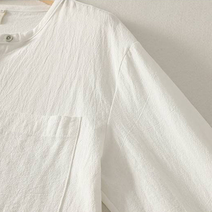 Buddha Stones Fall Crew Collar Long Sleeve Women's Polyester Shirt With Pockets - image 21