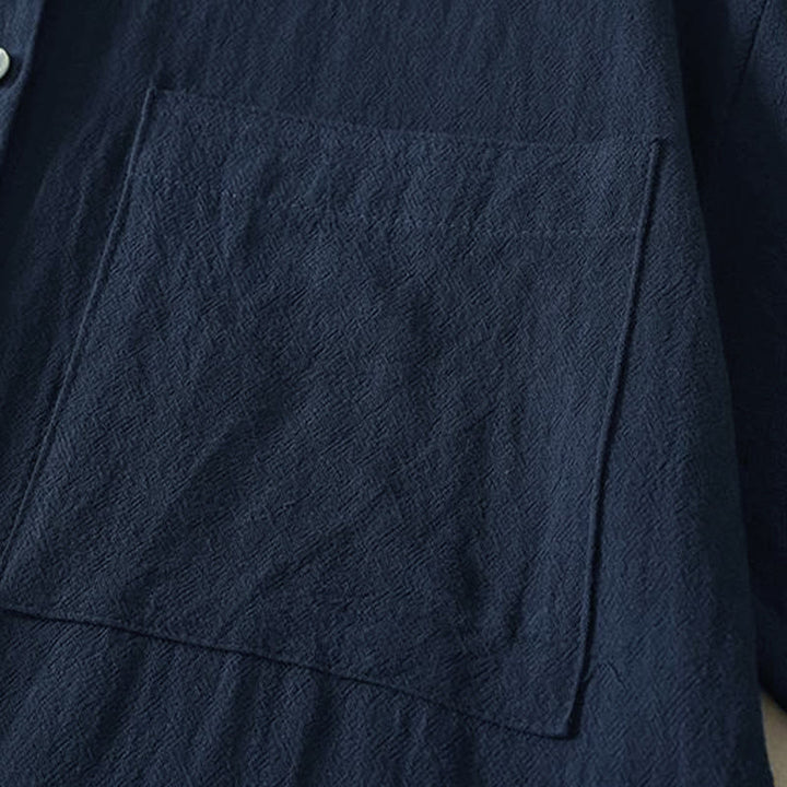 Buddha Stones Fall Crew Collar Long Sleeve Women's Polyester Shirt With Pockets - image 4