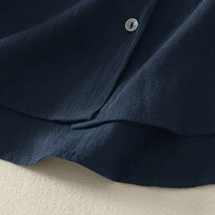 Buddha Stones Fall Crew Collar Long Sleeve Women's Polyester Shirt With Pockets - image 3