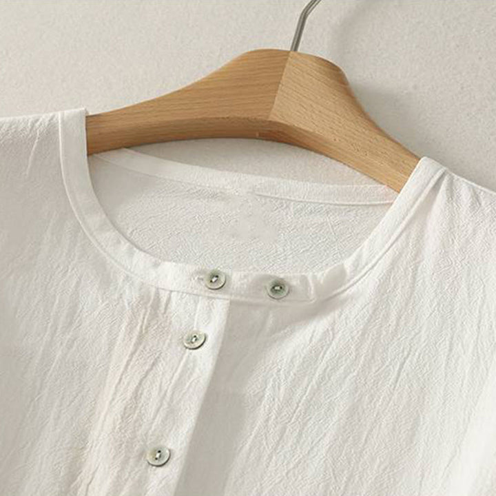 Buddha Stones Fall Crew Collar Long Sleeve Women's Polyester Shirt With Pockets - image 12