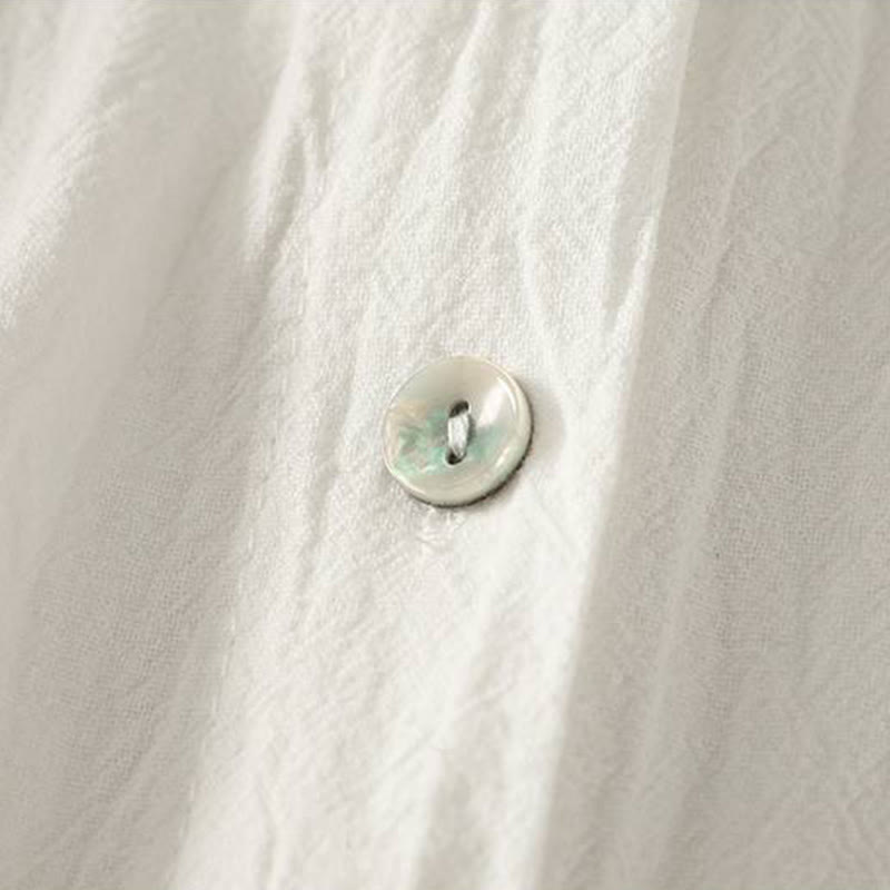 Buddha Stones Fall Crew Collar Long Sleeve Women's Polyester Shirt With Pockets - image 15